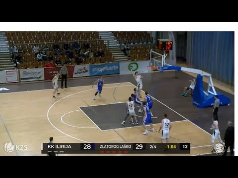HUGE SLAM DUNK Alley Oop by Blaz Habot KK Ilirija vs Zlatorog Lasko