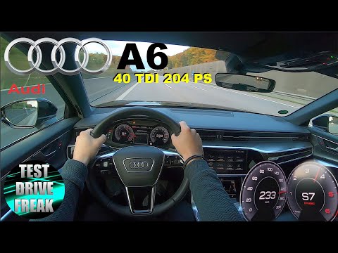 2020 Audi A6 Avant 40 TDI Quattro 204 PS TOP SPEED AUTOBAHN DRIVE POV