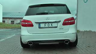 Video: Fox Edelstahl Duplex Sportauspuff-Komplettanlage ab Kat Mercedes B-Klasse W246 B180 B200 B250 Video: Fox Edelstahl Duplex Sportauspuff-Komplettanlage ab Kat Mercedes B-Klasse W246 B180 B200 B250