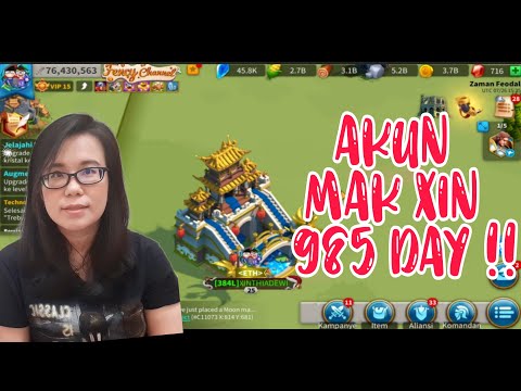 REVIEW AKUN LOWWW SPENDER MAK XIN MAIN ROK 985 HARI !!! T5 + VIP 15 + BELASAN LEGEND ROK INDONESIA