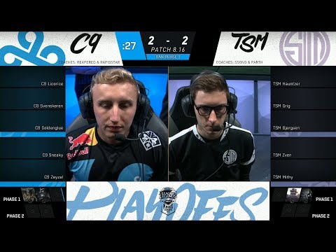 C9 vs TSM Game 5 - SemiFinals | 2018 NA LCS Summer | Cloud 9 vs Team SoloMid