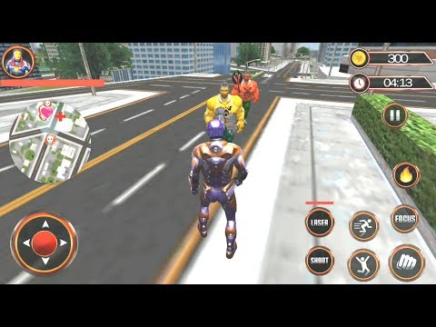 Flying Iron Superhero City Missions | Flying Iron Hero Battle for Love - Android GamePlay