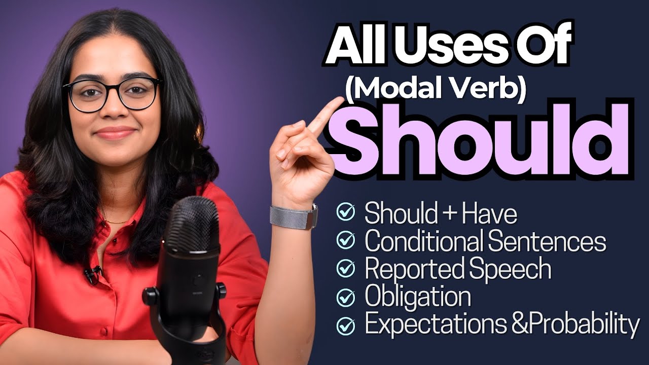 All Uses of SHOULD in English | Master Modal Verbs | English Grammar Lesson | English With Ananya