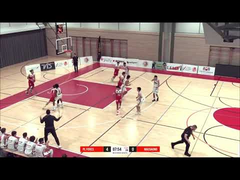 U18 National 2022-23, match de barrage, Pully Lausanne Foxes-Massagno 86-66 (38-30)