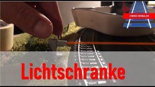 Bahnübergang Automatik Steuerung per Lichtschranke 2/3, Bau H0 Modellbahnanlage mit Märklin C-Gleis