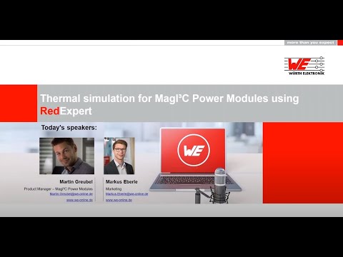 Würth Elektronik Webinar: Thermal simulation for MagI³C Power Modules using REDEXPERT