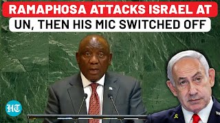 Ramaphosa's Angry Attack On Israel At UN, Then His Mic Gets Switched Off| Palestine,France,S Africa
