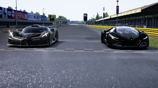 Lamborghini Celestial 2025 vs Bugatti Bolide 2020 at Monza Full Course