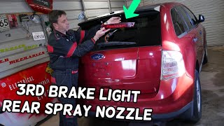 REAR THIRD BRAKE LIGHT REPLACEMENT, REAR SPRAY NOZZLE REPLACEMENT FORD EDGE, LINCOLN MKX