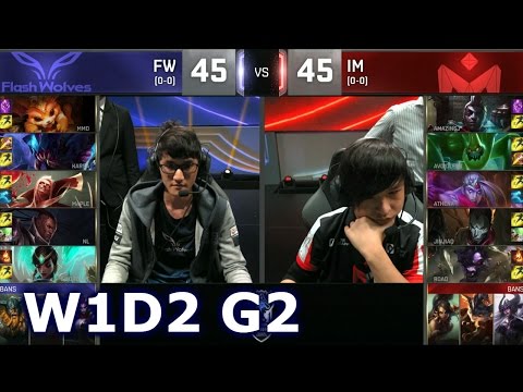 FW vs IM - Week 1 Day 2 | Group B LoL S6 World Championship 2016 W1D2 | Flash Wolves vs I May