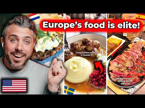 Europe’s Food Scene Is on Another Level... American Mind Blown 😱