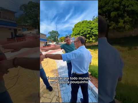 PREFEITO DE JUQUITIBA WILLIAM SOARES NA OBRA DO BAIRRO DA PALMEIRA .