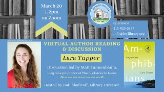 Lara Tupper Author Reading &amp; Discussion at the Becket Athenaeum