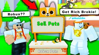 😳You Will Now Be Able To Sell Pets For Robux! in Pet Simulator X