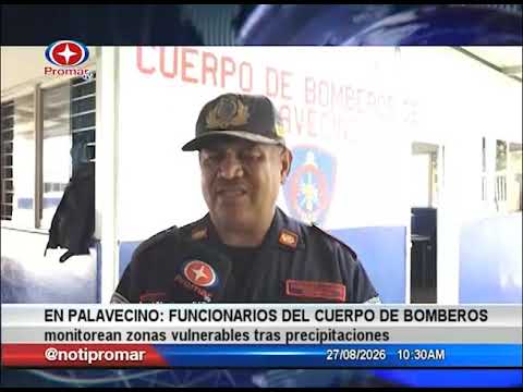 Cuerpo de Bomberos de Palavecino reportan afectaciones tras fuertes lluvias