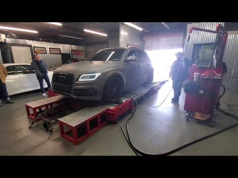 audi q5 3.0 TDI Malone Stage 2 on the dyno - 260 whp / 390 Wtq