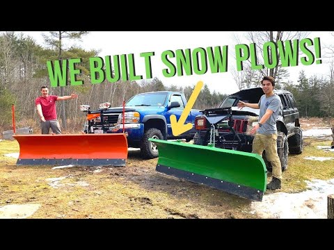 Building Snow Plows FROM SCRATCH! Are they better than a Meyer? (Part 2: the finished product)