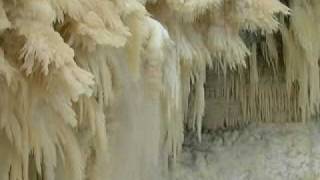 WOW AWESOME frozen waterfall cute Video