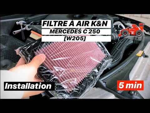 INSTALLATION FILTRE À AIR K&N SUR MERCEDES CLASSE C [C250 W205]