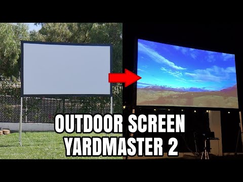Best outdoor projector Screen Yard Master 2