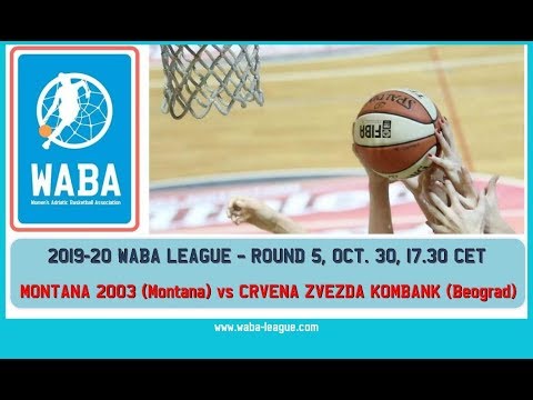 WABA 2019/20 R3 Montana 2003-Crvena zvezda Kombank (30/10, 18.30)