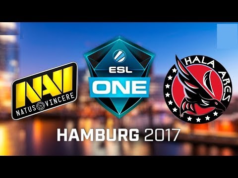 NaVi vs Hala Ares ESL One Major 2017 CIS Highlights Dota 2