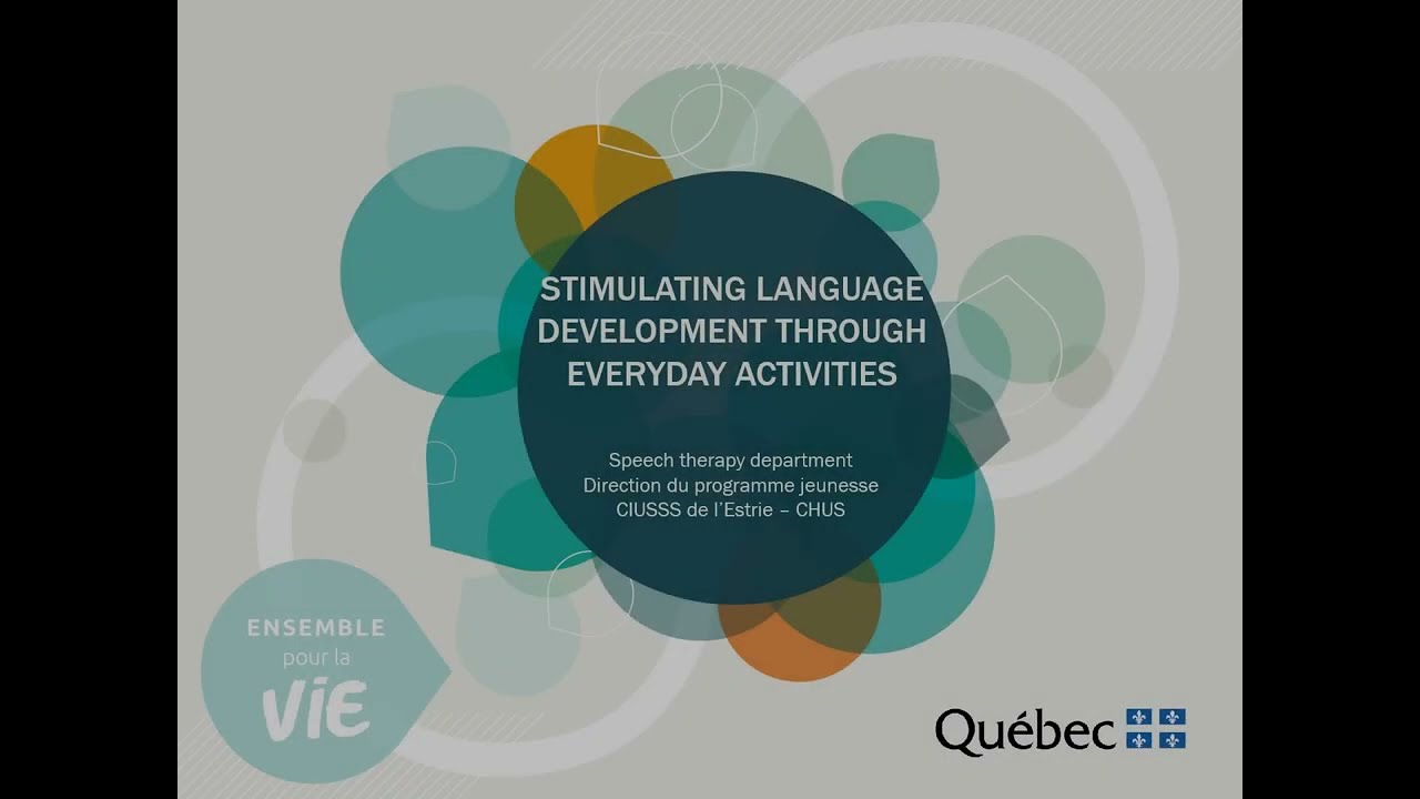 Stimulating language development through everyday activites