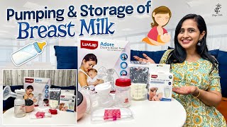 How to store BreastMilk || BreastPumping || Breastfeeding || BreastMilk ||@LasyaTalks