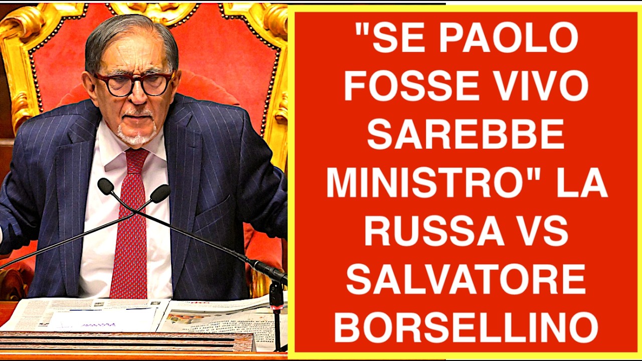 "SE PAOLO FOSSE VIVO SAREBBE MINISTRO DEL GOVERNO" LA RUSSA VS SALVATORE BORSELLINO
