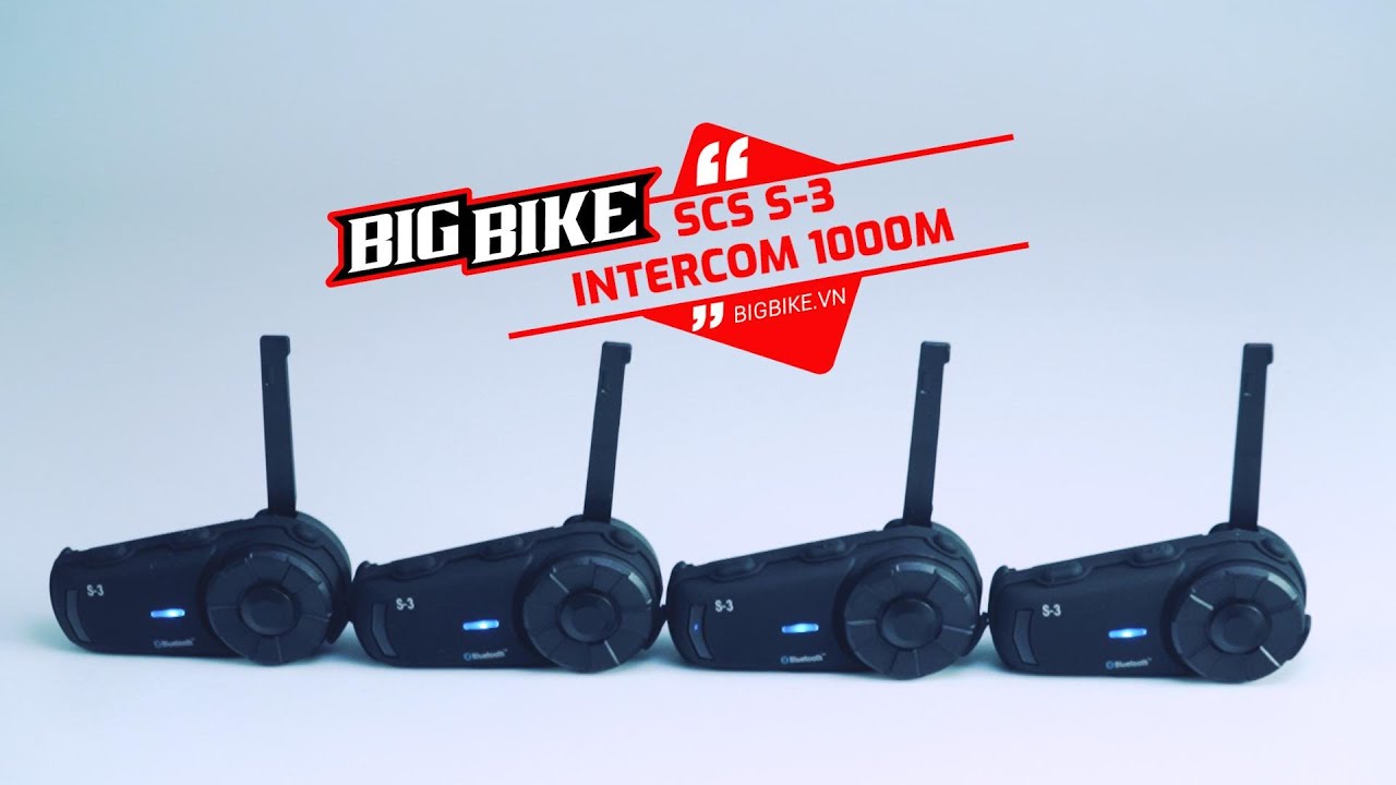 SCS S-3 KẾT NỐI BLUETOOTH 2 ĐIỆN THOẠI 1 LÚC & CÁCH INTERCOM 4 MÁY