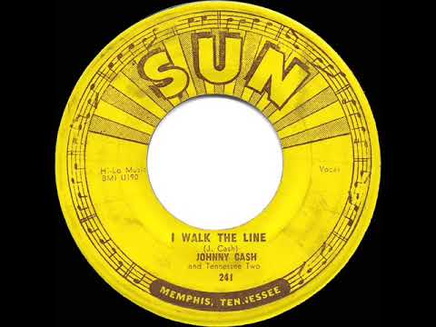 1956 HITS ARCHIVE: I Walk The Line - Johnny Cash (#1 C&W hit)