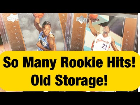 I FOUND SOO MANY ROOKIE CARDS IN OLD STORAGE. SERIOUS ROOKIE HITS! (Lebron? Melo? Shaq??)