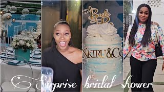 We threw my Sister-in-law a Surprise BRIDAL SHOWER | Tiffany & Co theme