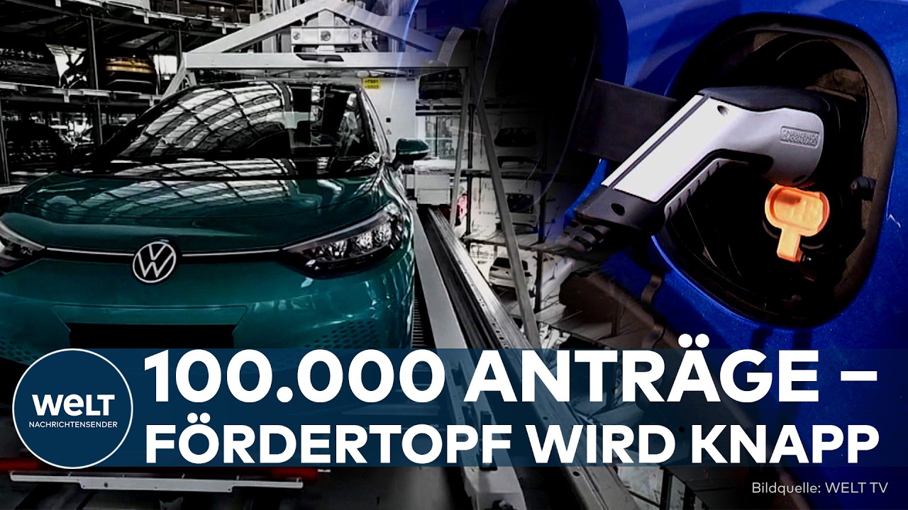 E-AUTO-PRÄMIE: 100.000 Anträge bewilligt – Fördertopf könnte schon deutlich früher leer sein