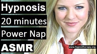 Hypnosis: 20 Minutes Sleep with Chelsea. Power Nap #ASMR #hypnosis #powernap