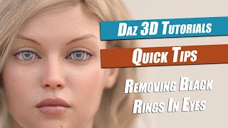Daz 3d : How to remove black rings from eyes