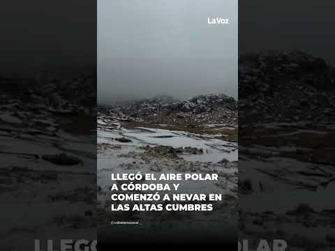 LLEGÓ EL AIRE POLAR A CÓRDOBA CON NEVADAS EN LAS SIERRAS ❄️