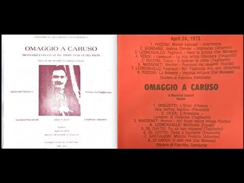 Omaggio a Caruso - Teatro San Carlo Di Napoli - Live 1973 Rarissimo!