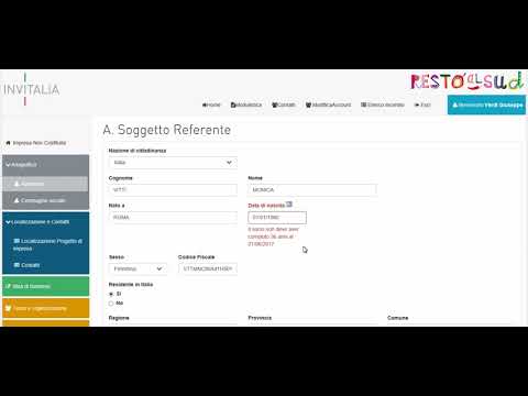 Resto al Sud - Come compilare l'anagrafica per un'impresa non ancora costituita [tutorial]
