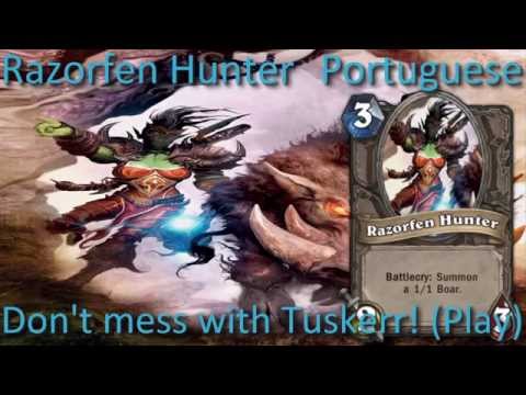 Razorfen Hunter card sounds in 12 languages -Hearthstone✔