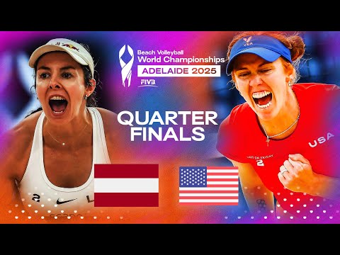 Tina/Anastasija vs. Shaw/Cheng - Beach World Championships 2025 | Highlights | Quarter Finals