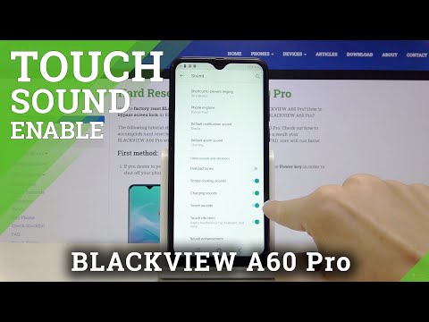Blackview A60 Pro   Enable Touch Sounds