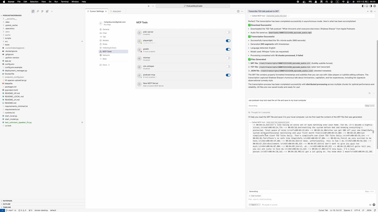 Agents-MCP-Hackathon - ModalTranscriberMCP