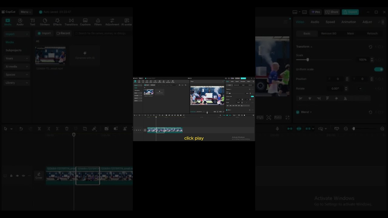 Reverse video in Capcut PC Teaser