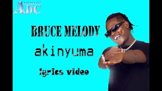 Akinyuma by Bruce Melody lyrics video
