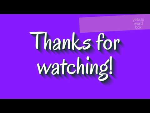 HOW TO PRONOUNCE MYONEME?