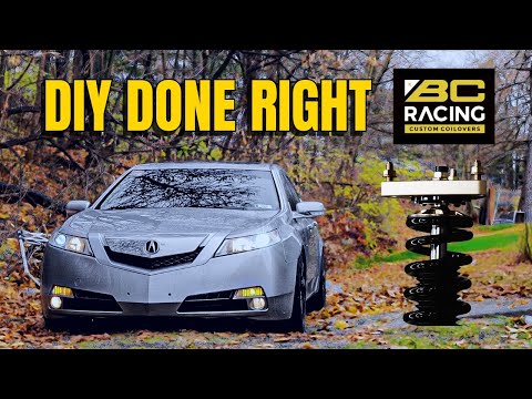 Installing BC Racing Coilovers on My Acura TL (DIY DS Series)