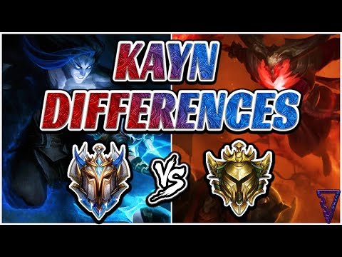 Differences: Challenger vs Gold Kayns (Master Both Forms - Shadow Assassin/Rhaast)