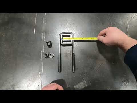 Part of a video titled How to Measure a U-bolt - YouTube