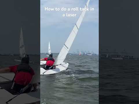 How to roll tack in a laser #sailing #laser #sailboat